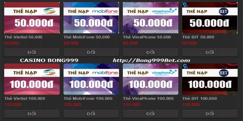 Rút vốn qua thẻ cào nhanh chóng